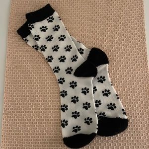 Womens Paw Print Socks